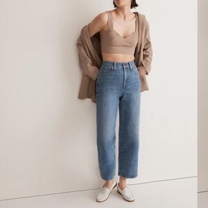 Madewell Perfect Vintage Wide Leg Crop 25P Petite Cresslow Wash EUC